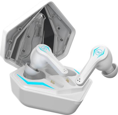 Wings Phantom Pro earbuds with Low latency Game mode, 40H Playtime, 50ms low latency Bluetooth Headset  (White, True Wireless)