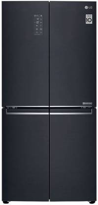 LG 594 L Frost Free Side by Side Inverter Technology Star Refrigerator with with Hygiene Fresh+ and Smart ThinQ(WiFi Enabled)  (Matte Black, GC-B22FTQPL)