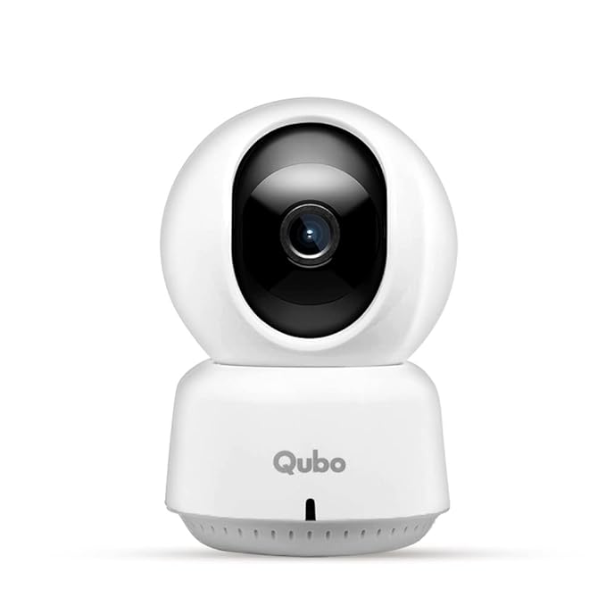 Qubo Smart Cam 360 by HERO GROUP 1080p Full HD WiFi CCTV with Intruder Alarm System Security Camera