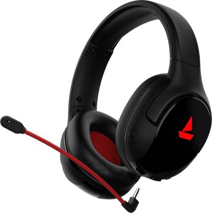 boAt Immortal IM1300 Bluetooth Gaming Headset  (Black Sabre, On the Ear)
