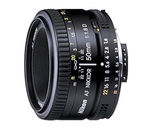 NIKON AF Nikkor 50 mm f/1.8D Standard Prime Lens  (Black)