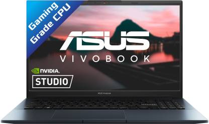 ASUS Vivobook Pro 15 For Creator, AMD Ryzen 5 Hexa Core 5600HS - (16 GB/512 GB SSD/Windows 11 Home/4 GB Graphics/NVIDIA GeForce RTX 3050/144 Hz/50 TGP) M6500QC-HN541WS Gaming Laptop  (15.6 Inch, Quiet Blue, 1.8 Kg, With MS Office)