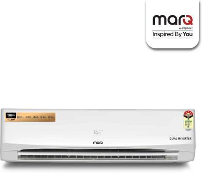MarQ by Flipkart 1.5 Ton 5 Star Split Dual Inverter Engineered with Panasonic Technology AC - White  (FKAC155SIAP, Copper Condenser)