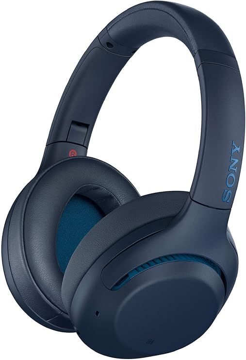 SONY WH-XB900N Active noise cancellation enabled Bluetooth Headset  (Blue, On the Ear)