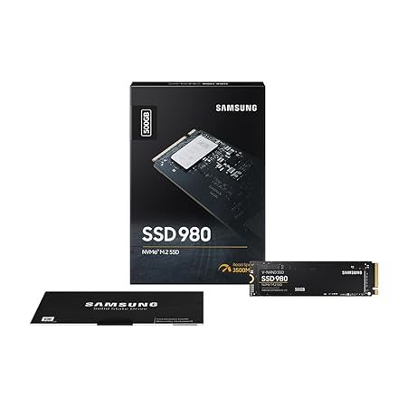 SAMSUNG 980 500 GB Laptop, Desktop Internal Solid State Drive (SSD) (MZ-V8V500BW)  (Interface: PCIe NVMe, Form Factor: M.2)