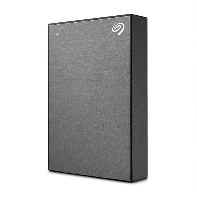 Seagate One Touch with Password Protection for Windows & Mac with 3 years Data Recovery Services - Portable 2 TB External Hard Disk Drive (HDD)  (Space Gray)