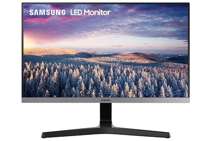 Samsung 24 Inch Ls24R350Fhwxxl Fhd LED Monitor With Bezel-Less Design, Amd Freesync And 75Hz Refresh Rate, Black