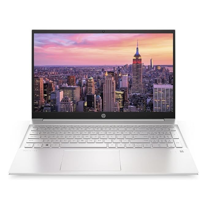 HP Pavilion Intel Core i5 12th Gen 1240P - (16 GB/512 GB SSD/Windows 11 Home) EG2002TU Thin and Light Laptop  (15.6 inch, Natural Silver, 1.75 kg, With MS Office)