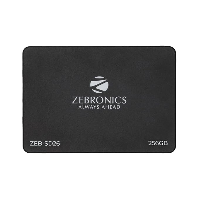 ZEBRONICS ZEB-SD26 256 GB Laptop, Desktop Internal Solid State Drive (SSD) (ZEB-SD26 256 GB Solid State Drive, TLC, SATA II & SATA III Interface)  (Interface: SATA III, Form Factor: 2.5 Inch)