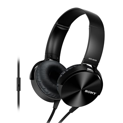 Sony Extra Bass MDR-XB450AP On-Ear Wired Headphones with Mic (Black) Sony Extra Bass MDR-XB450AP On-Ear Wired Headphones with Mic (Black)