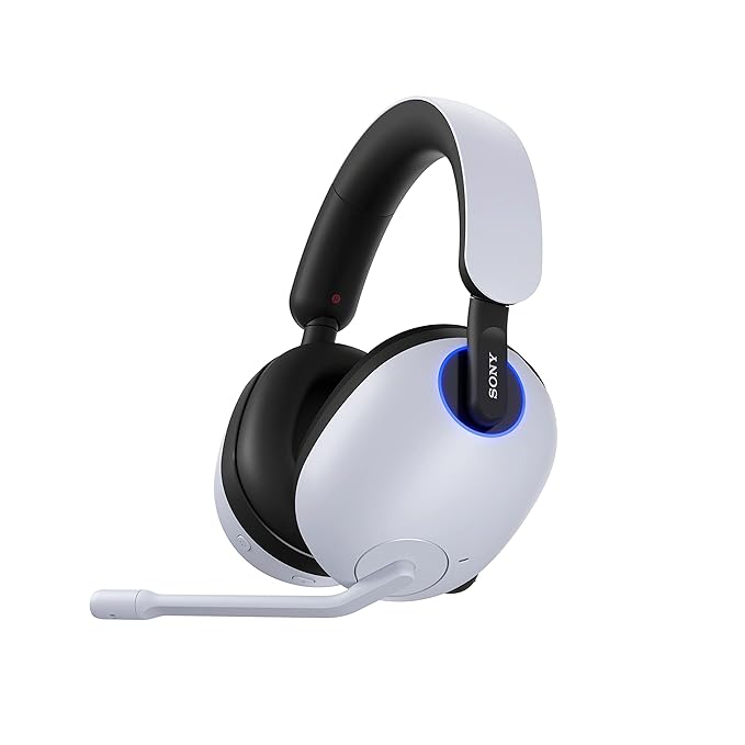 SONY INZONE H9 WH-G900N with Noise Cancellation and 32Hrs Playtime Wireless gaming Bluetooth Headset  (White, On the Ear)