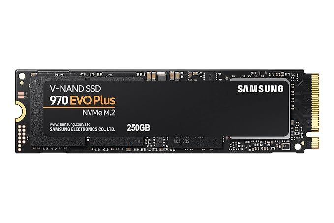 SAMSUNG 970 EVO Plus 250 GB Laptop, Desktop Internal Solid State Drive (SSD) (MZ-V7S250BW)  (Interface: PCIe NVMe, Form Factor: M.2)