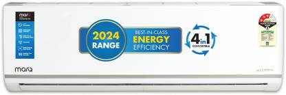MarQ by Flipkart 2024 Range 1.5 Ton 3 Star Split Inverter 4-in-1 Convertible with Turbo Cool Technology AC - White  (153IPG23WQ, Copper Condenser)
