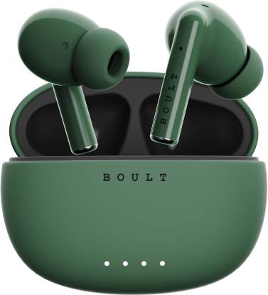Boult W20 with Zen ENC Mic, 35H Battery Life, Low Latency Gaming, Made in India, 5.3v Bluetooth Headset  (Pine Green, True Wireless)