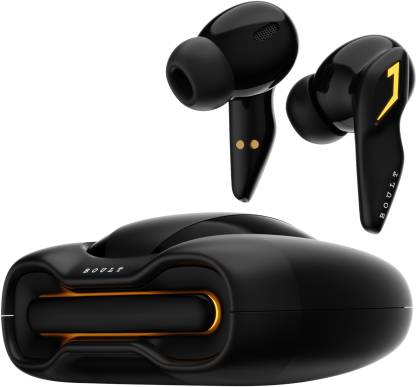 Boult Astra with Quad Mic ENC, 48Hrs Battery, Low Latency Gaming, Made in India, 5.3v Bluetooth Headset  (Black Gloss, True Wireless)