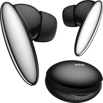 Mivi DuoPods K6 TWS,Rich Bass,50H Playtime,AI ENC,Low Latency,Type C,5.3 Bluetooth Headset  (Black, True Wireless)