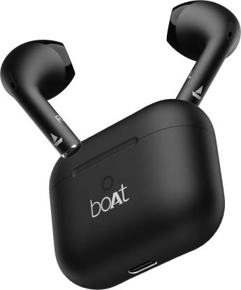 boAt Airdopes Alpha with 35 HRS Playback, 13mm Drivers, Dual Mics ENx & Beast Mode Bluetooth Headset  (Jet Black, In the Ear)