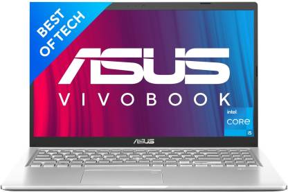 ASUS Vivobook 15 Intel Core i5 11th Gen 1135G7 - (8 GB/512 GB SSD/Windows 11 Home) X515EA-EJ522WS Thin and Light Laptop  (15.6 Inch, Transparent Silver, 1.80 kg, With MS Office)