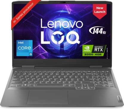Lenovo LOQ Intel Core i5 12th Gen 12450H - (16 GB/512 GB SSD/Windows 11 Home/4 GB Graphics/NVIDIA GeForce RTX 2050) 15IRH8 Gaming Laptop  (15.6 inch, Storm Grey, 2.4 Kg, With MS Office)