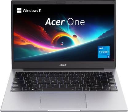 Acer One14 Backlit Intel Core i5 11th Gen 1155G7 - (16 GB/512 GB SSD/Windows 11 Home) Z8-415 Thin and Light Laptop  (14 Inch, Silver, 1.49 Kg)