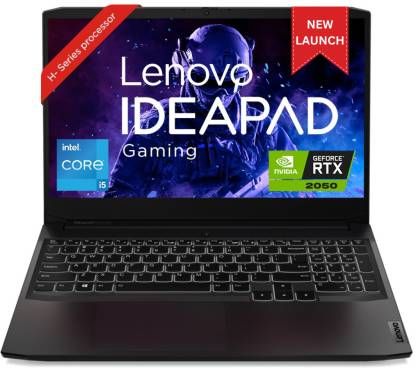 Lenovo IdeaPad Gaming 3 Intel Core i5 11th Gen 11320H - (8 GB/512 GB SSD/Windows 11 Home/4 GB Graphics/NVIDIA GeForce RTX 2050) 15IHU6 Gaming Laptop  (15.6 inch, Black, 2.25 kg)