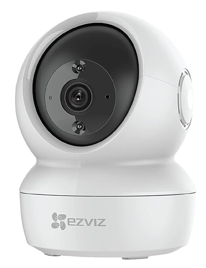 EZVIZ by Hikvision| Made in India |2MP WiFi Indoor Home Security/Baby Monitor Camera|2 Way Talk | 360° Pan/Tilt | Night Vision | MicroSD Card Slot Upto 256GB |Works with Alexa & Google|C6N, White