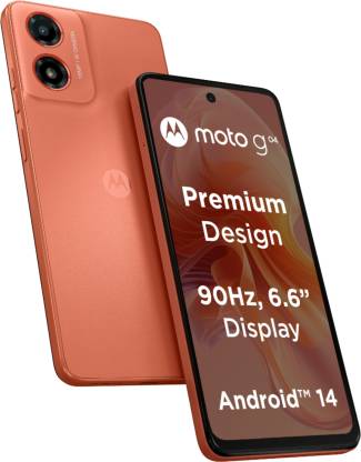 MOTOROLA G04 (Sunrise Orange, 128 GB)  (8 GB RAM)