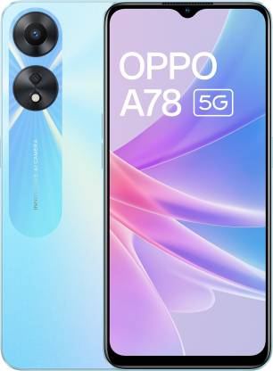 OPPO A78 5G (Glowing Blue, 128 GB)  (8 GB RAM)