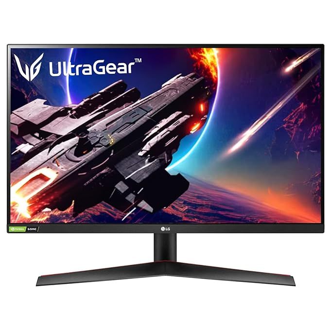 LG UltraGear 27 Inch Quad HD IPS Panel with HDR 10, Black Stabilizer, Dual Sync Compatible, 3-Side Virtually Borderless Display Gaming Monitor (27GN800) 
