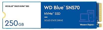 WD WD Blue NVMe SN570 250 GB Desktop, Laptop Internal Solid State Drive (SSD) (WDS250G3B0C)  (Interface: PCIe NVMe, Form Factor: M.2)