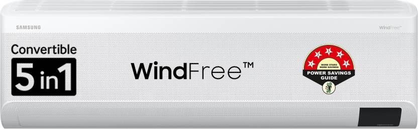 SAMSUNG Convertible 5-in-1 Cooling 2023 Model 1.5 Ton 5 Star Split Inverter Wind Free AC - White (AR18CYNAMWK/AR18CYNAMWKNNA/AR18CYNAMWKXNA, Copper Condenser) SAMSUNG Convertible 5-in-1 Cooling 2023 Model 1.5 Ton 5 Star Split Inverter Wind Free AC - White (AR18CYNAMWK/AR18CYNAMWKNNA/AR18CYNAMWKXNA, Copper Condenser)
